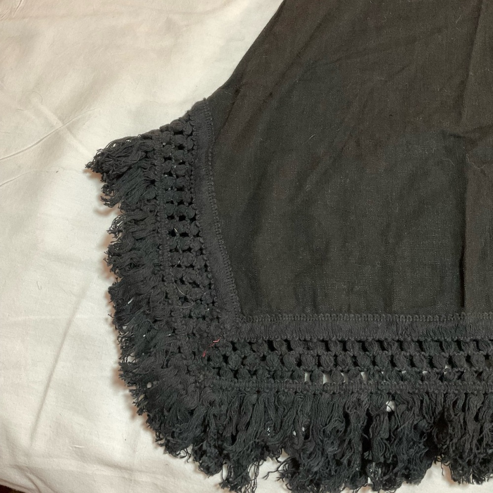 Umgee Black Crochet Detail Dress Long Tank size S - Picture 2 of 5